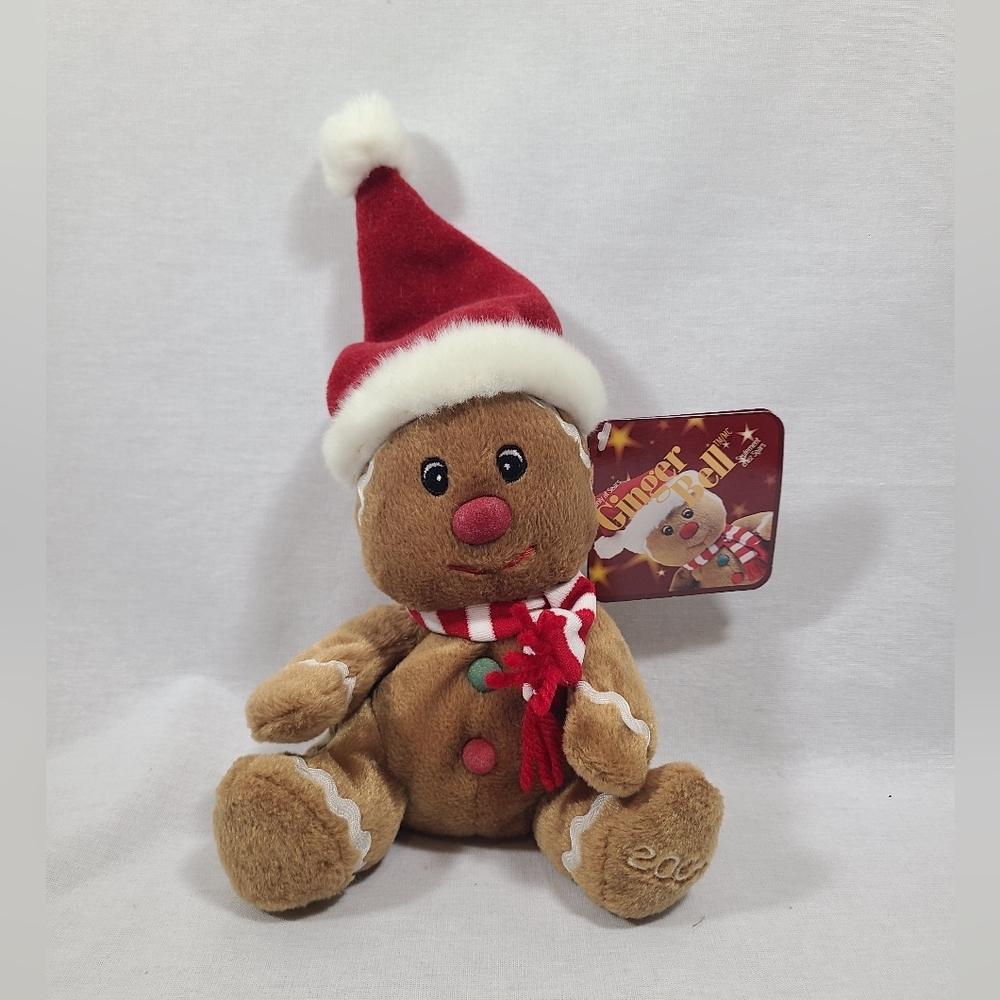 SEARS Christmas Plush Stuffed Beanbag Toy ~ 2004 Ginger Bell The Gingerbread